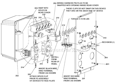 Part Location Diagram of Z-GS-0024 Porter Cable Breaker Circuit 125/